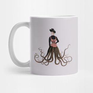 Victorian Octopus woman Mug